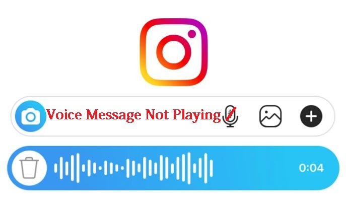 Instagram voice messages not playing.