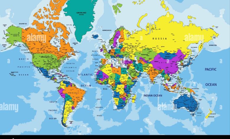 Labeled:V-Xzjijklp4= Map of the World